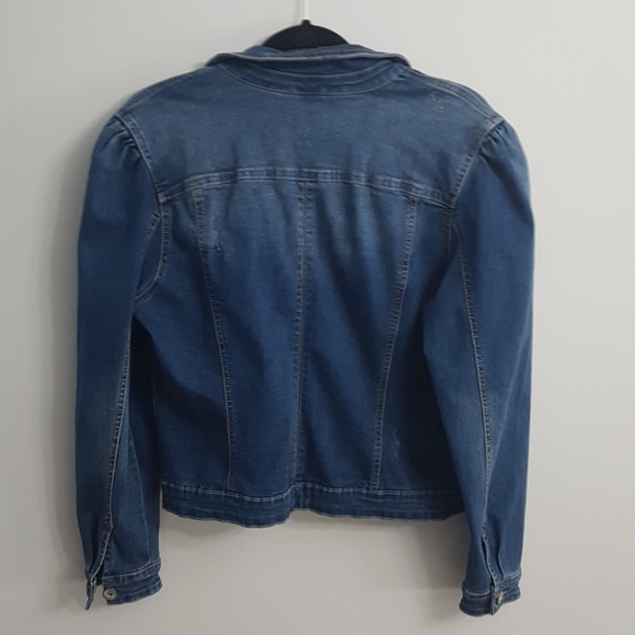 💕NWT💕Cream Amalia Jean Jacket - Picture 6 of 8